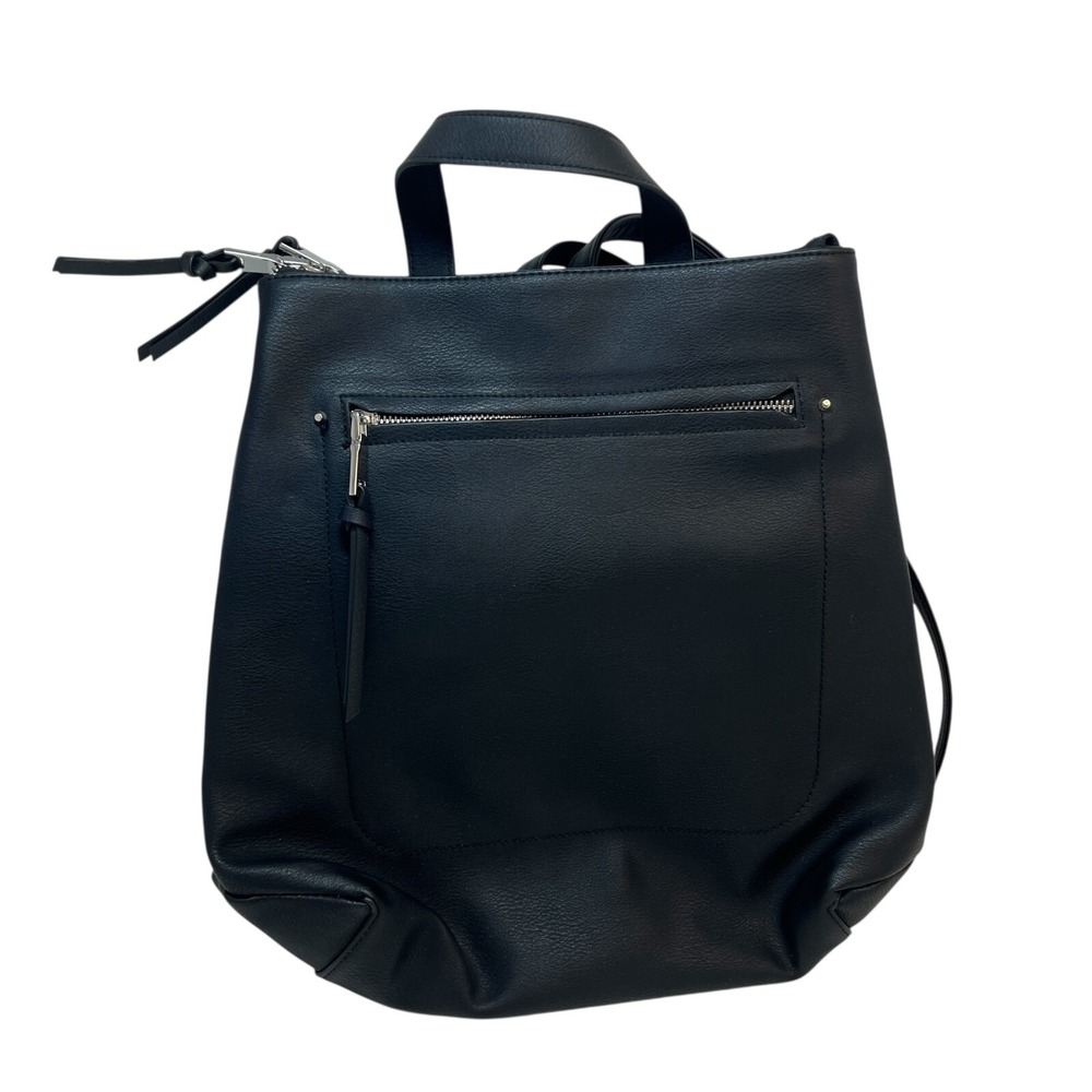 Steve Madden Black Backpack‎ Purse Excellent Condition 14.5" High 14" Wide